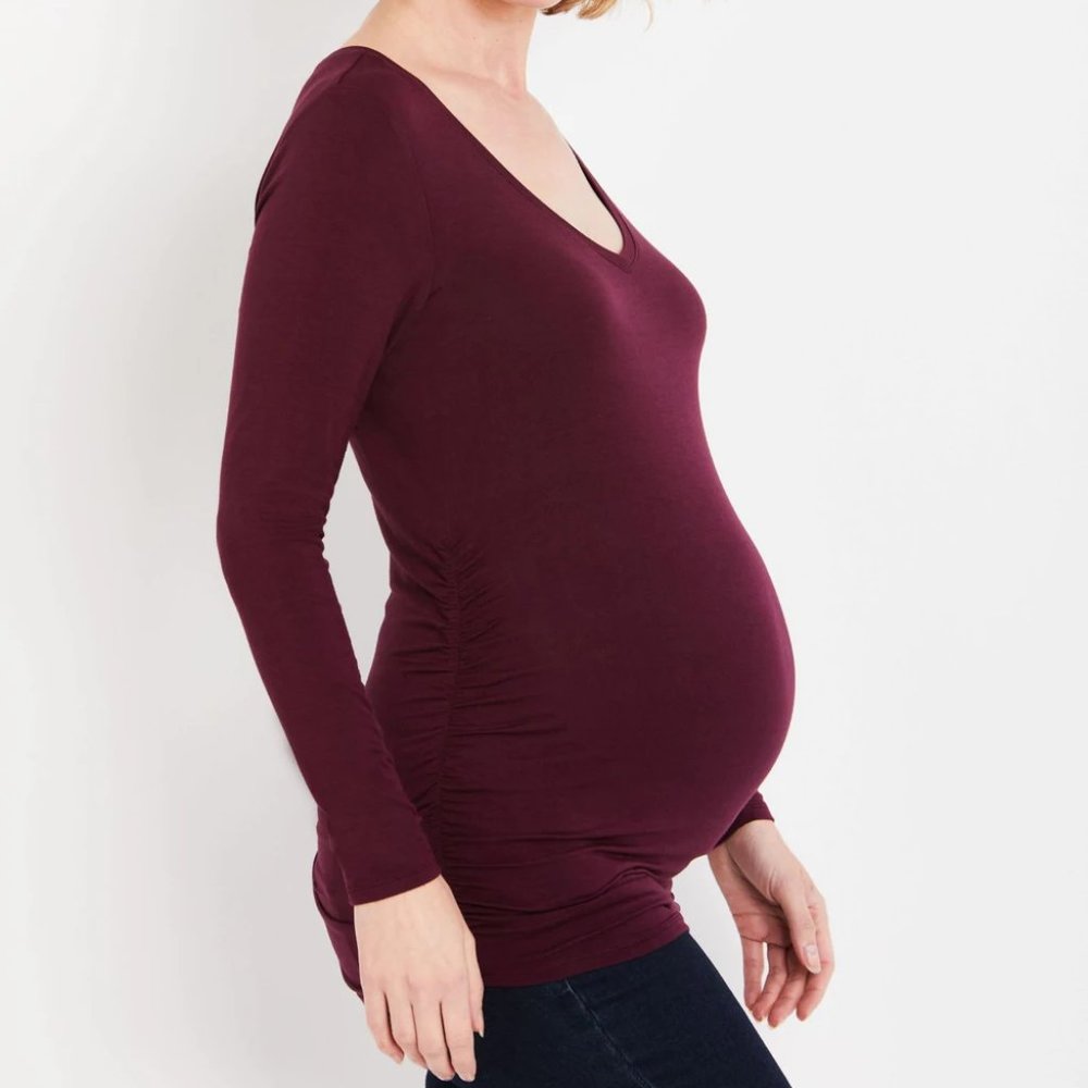 Motherhood Maternity burgundy top